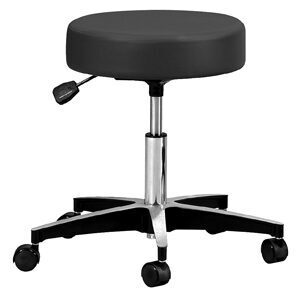 Premium Pneumatic 5-Leg Stool, Black
