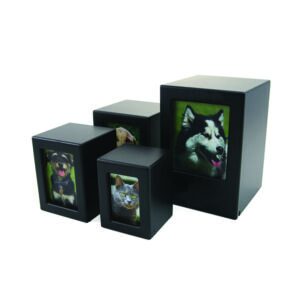 Black Finish Wood Photo Boxes