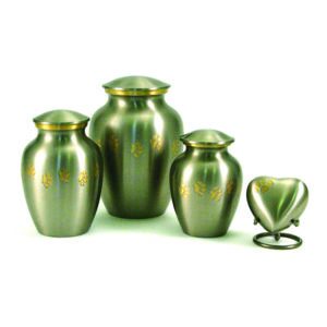 Paw Print Classic Pewter Urns