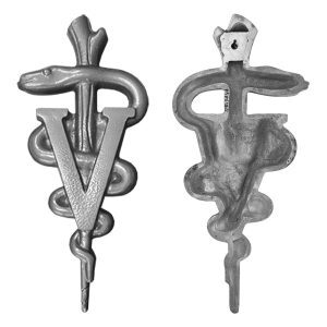 Veterinary Caduceus Cast Aluminum 22"