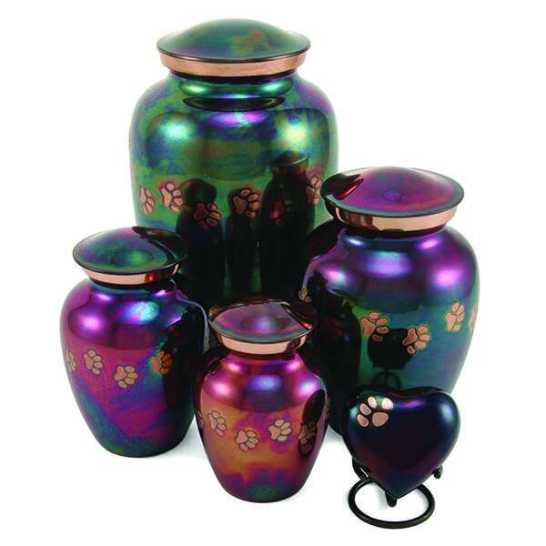 Paw Print Raku Urns