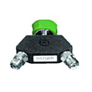 Oxygen Fittings, Wye Adapter, 1 Male Ohio / 2 Female DISS